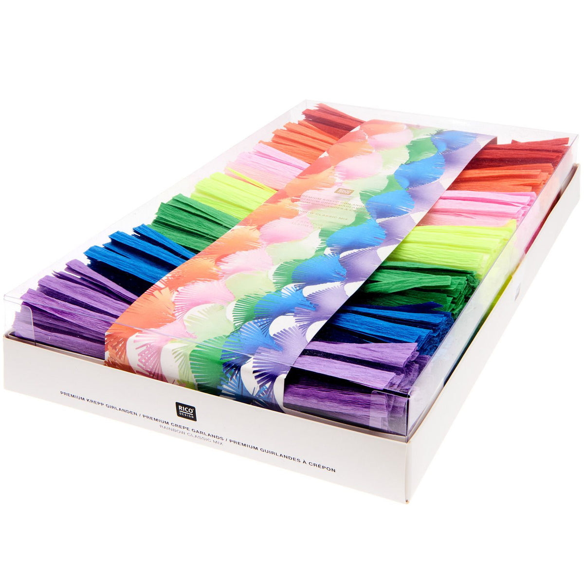 Girlande Krepp | Regenbogen