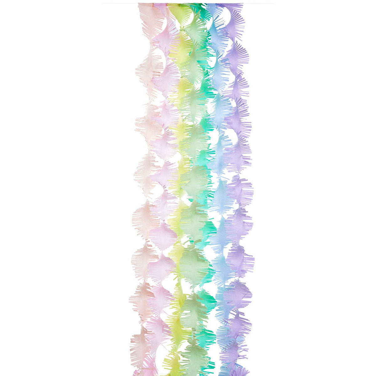 Girlande Krepp | Regenbogen Pastell