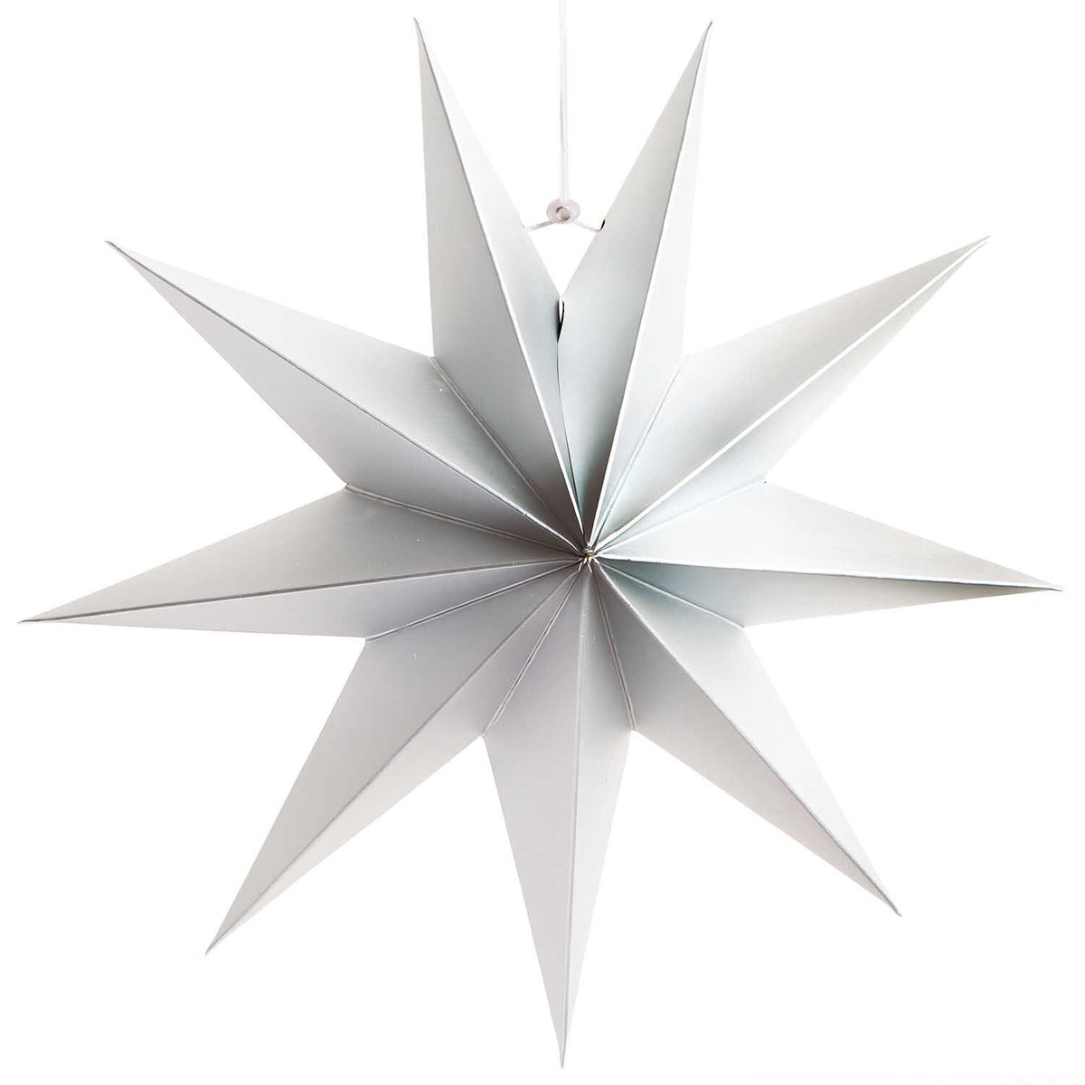 Papierstern S | Silber Matt 28 cm