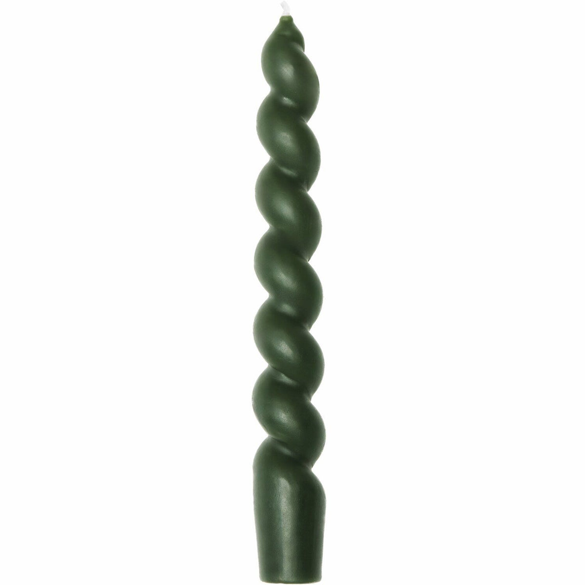 Spiralkerze 18,5cm | Dunkelgrün