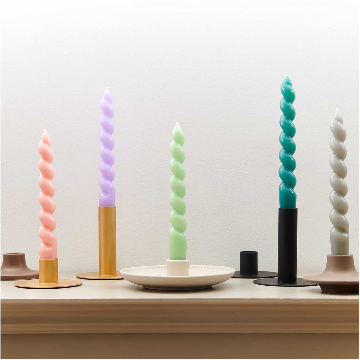 Spiralkerze 18,5cm | Mint