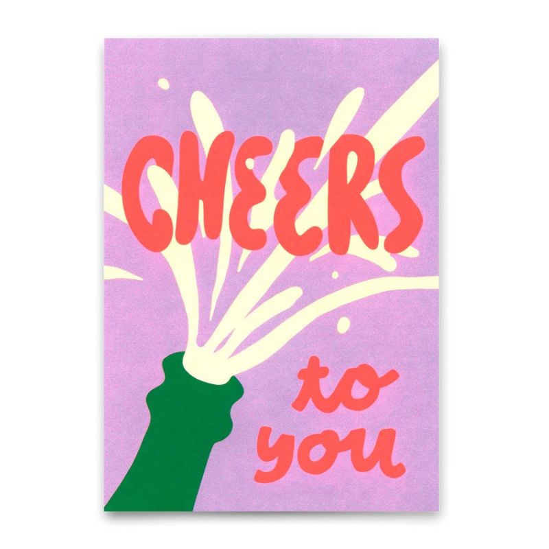 Postkarte | Cheers to you