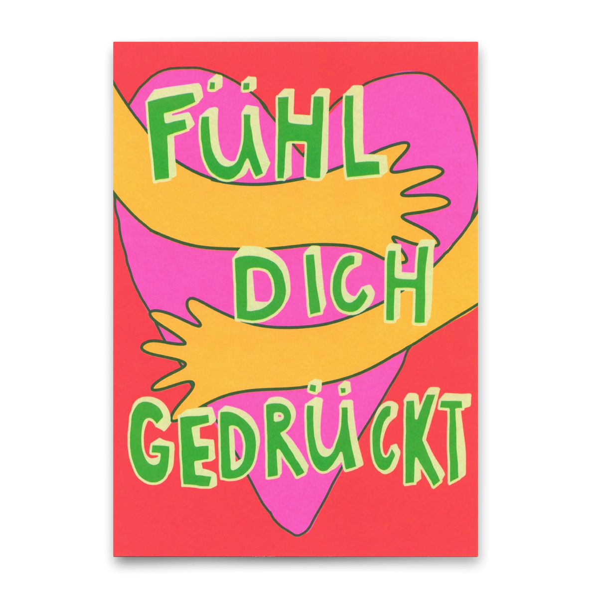 Postkarte | Fühl dich gedrückt