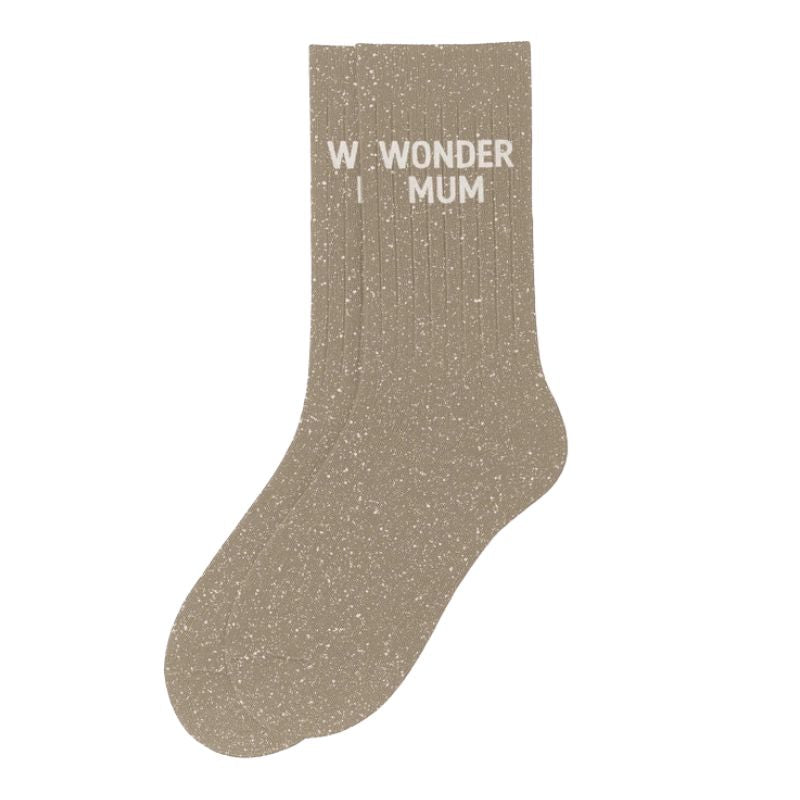 Socken | Wonder Mum Glitzer Braun