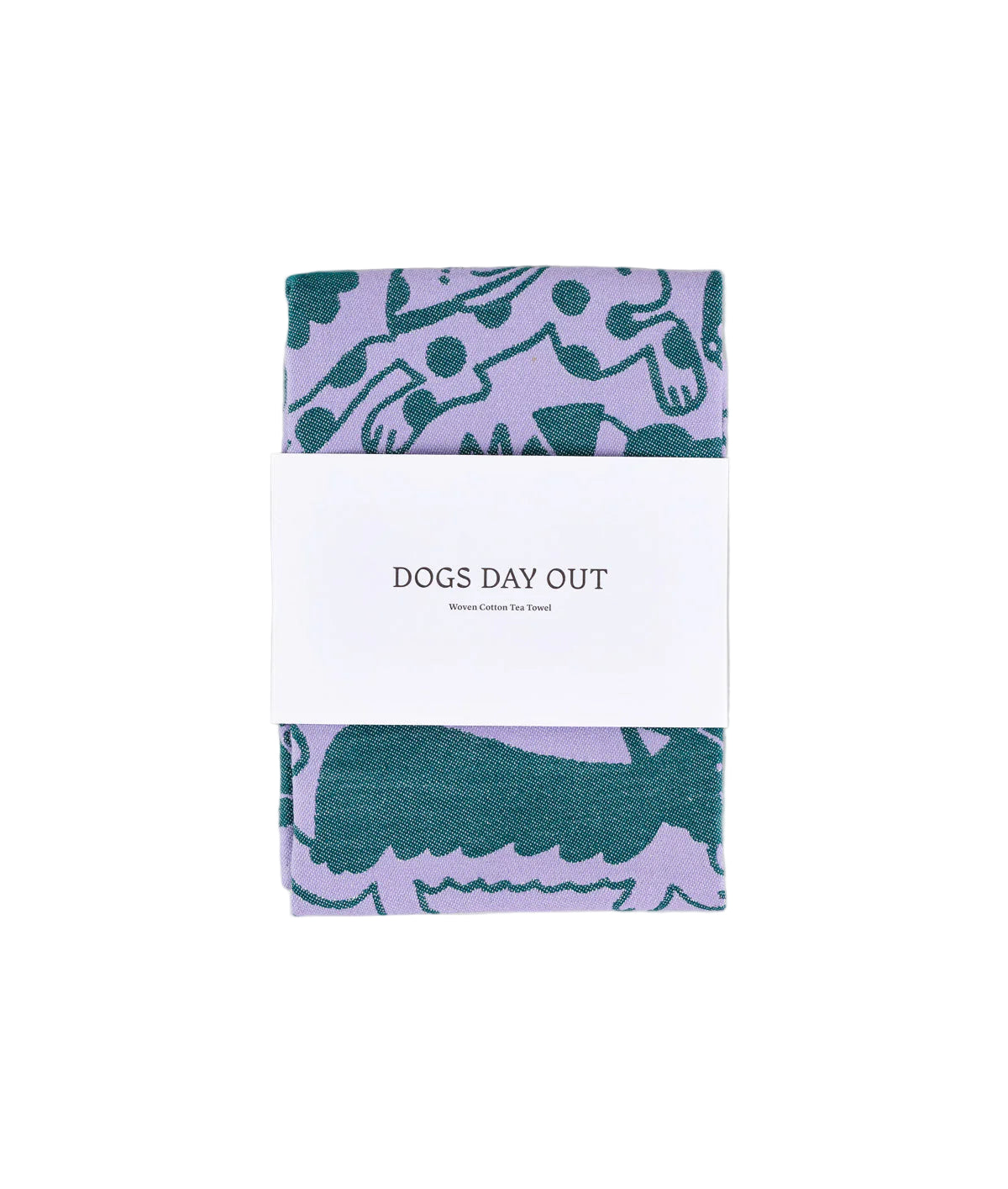 Geschirrtuch | Dogs Day Out Lilac/Grün