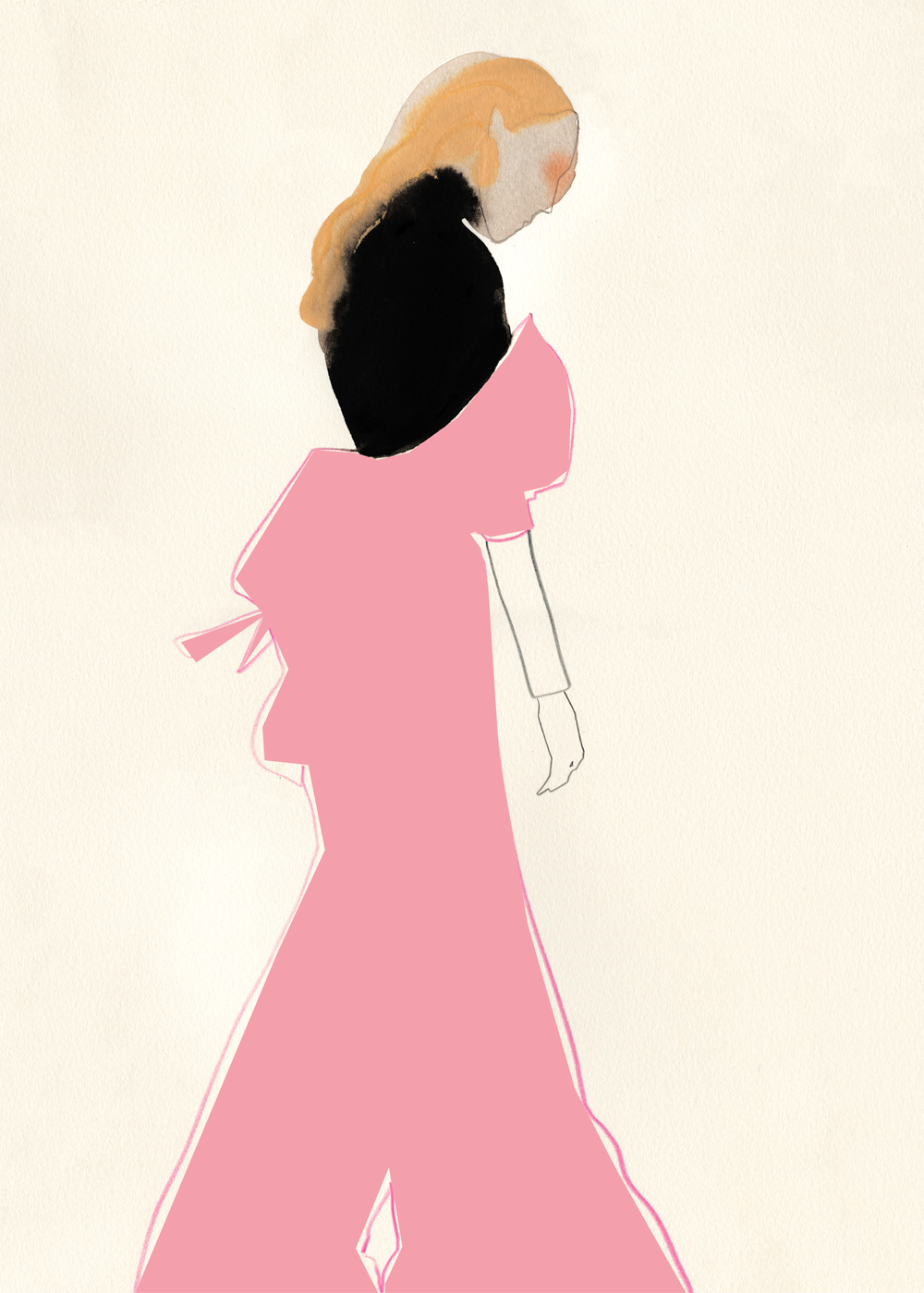 Print Poster | Pink Dress - 30x40cm