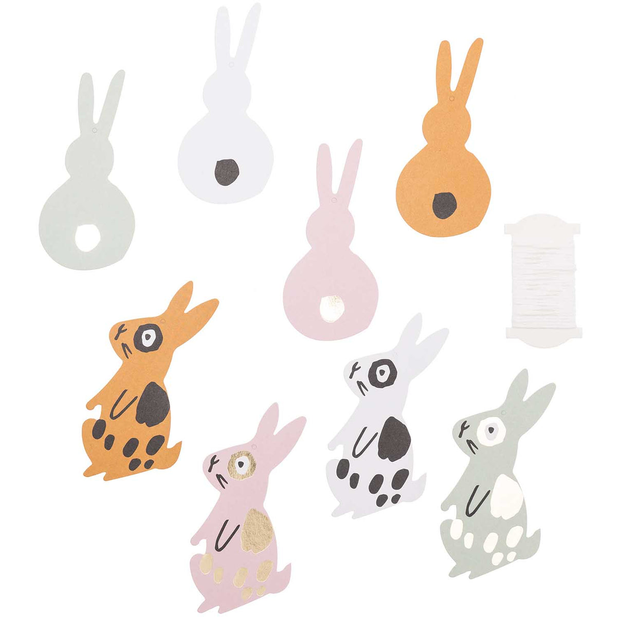 Papieranhänger | Bunny Hop Hasen