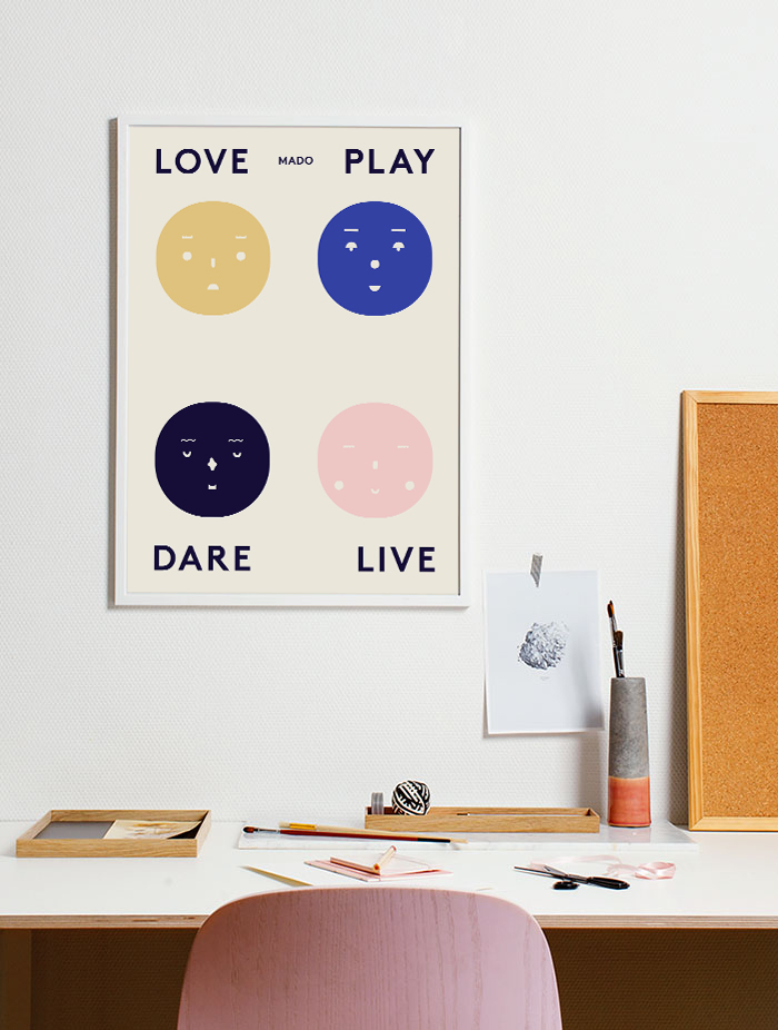 Print Poster | Four Feelings - 50x70cm