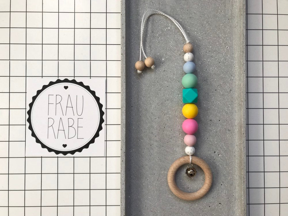 Babyschalen Anhänger | Regenbogen