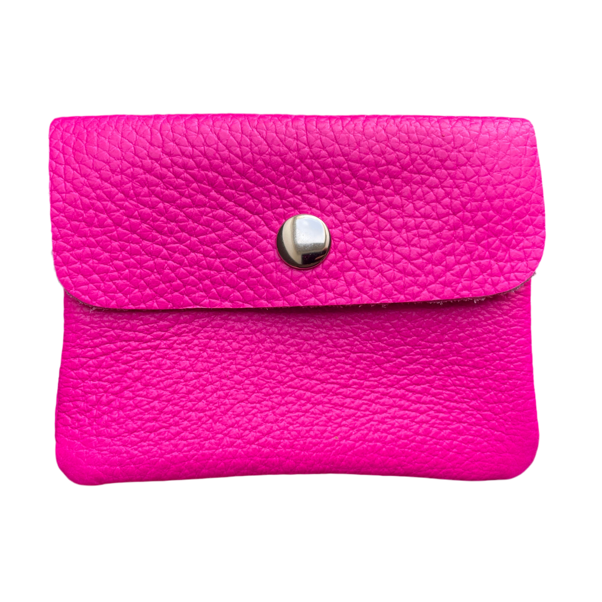 Geldbeutel klein | Leder | neonpink