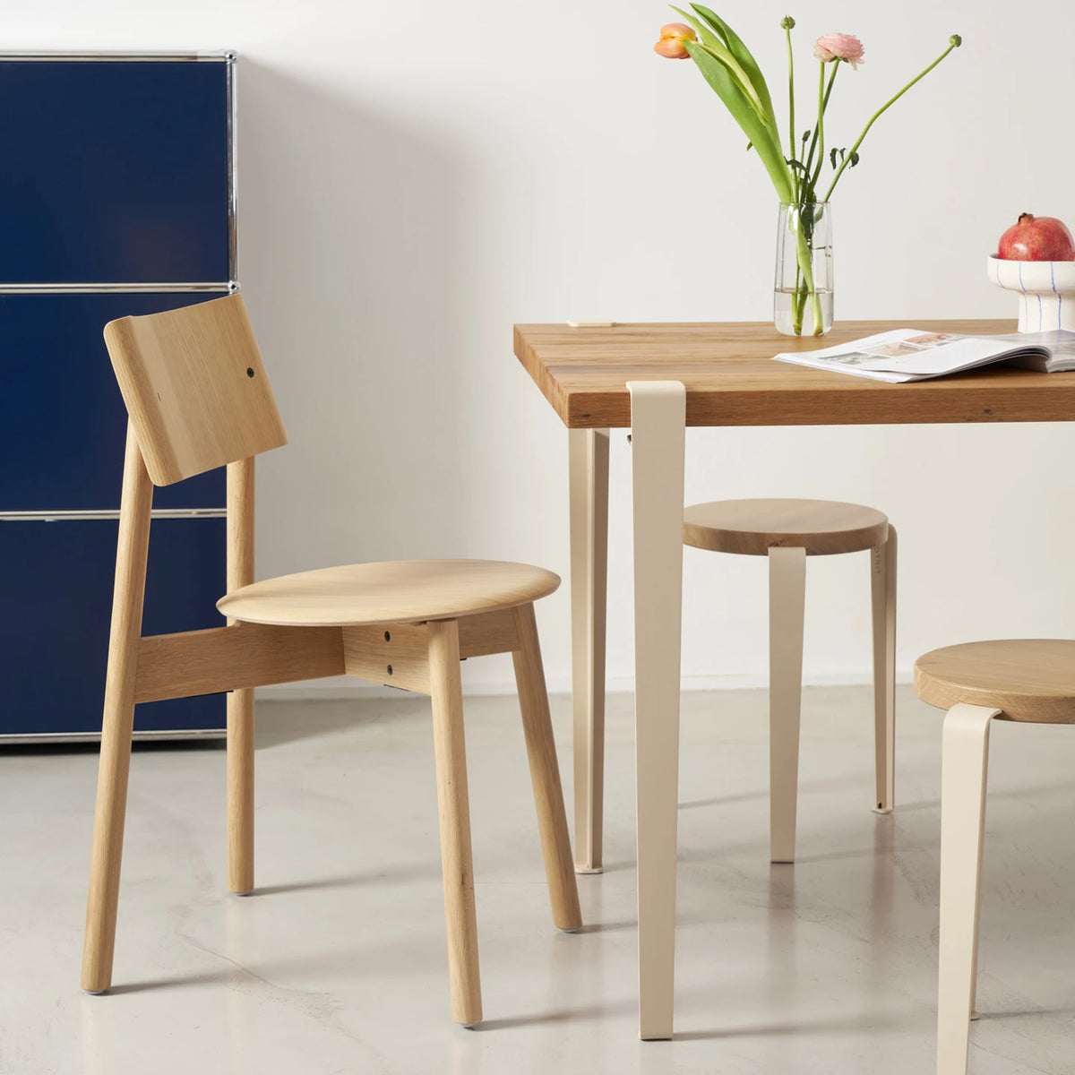 Tisch- und Schreibtischbein 75cm | x HEJU fichtenbeige