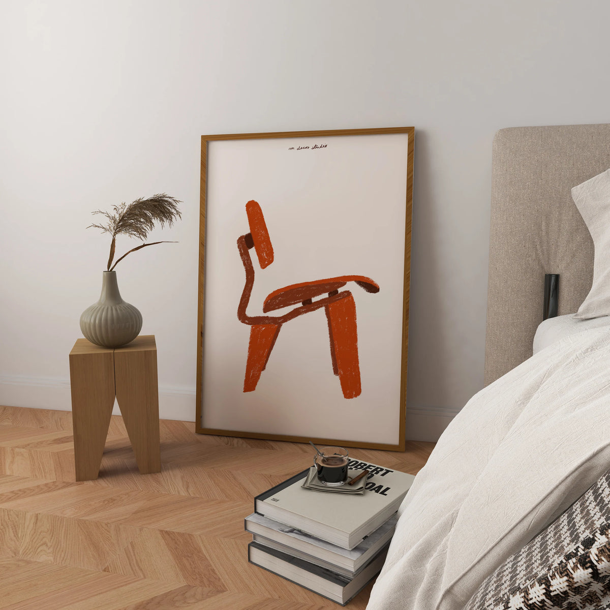 Poster Print A3 | Retro Stuhl