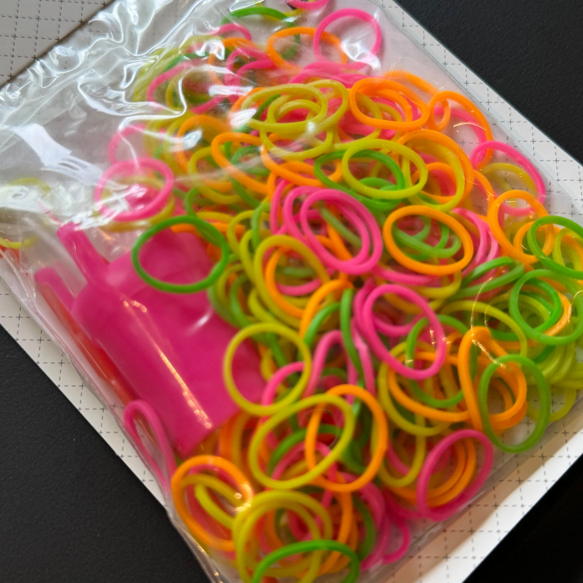 Bastelset |  Loom Armbänder Strickliesel Set Neon