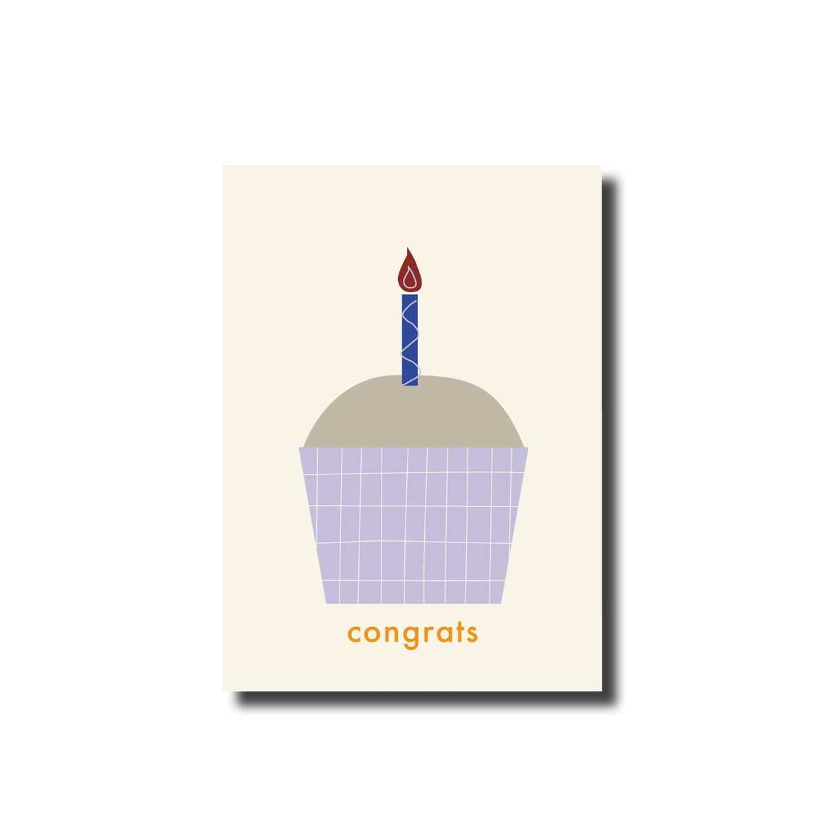 Postkarte | Congrats Lila/Beige