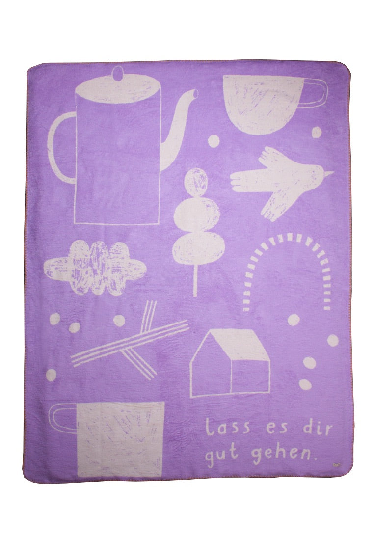 Kuscheldecke | Lass es dir gut gehen Lila