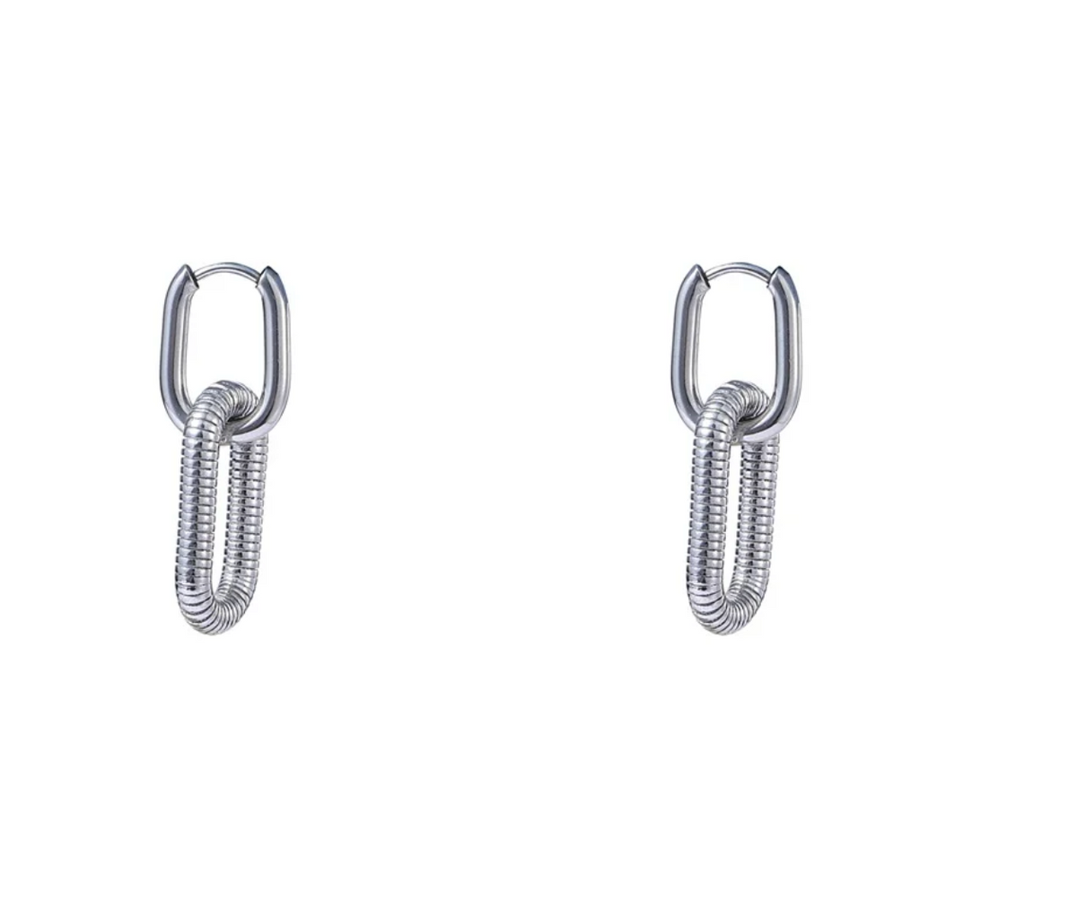 Ohrringe | Dangling Oval Hoop