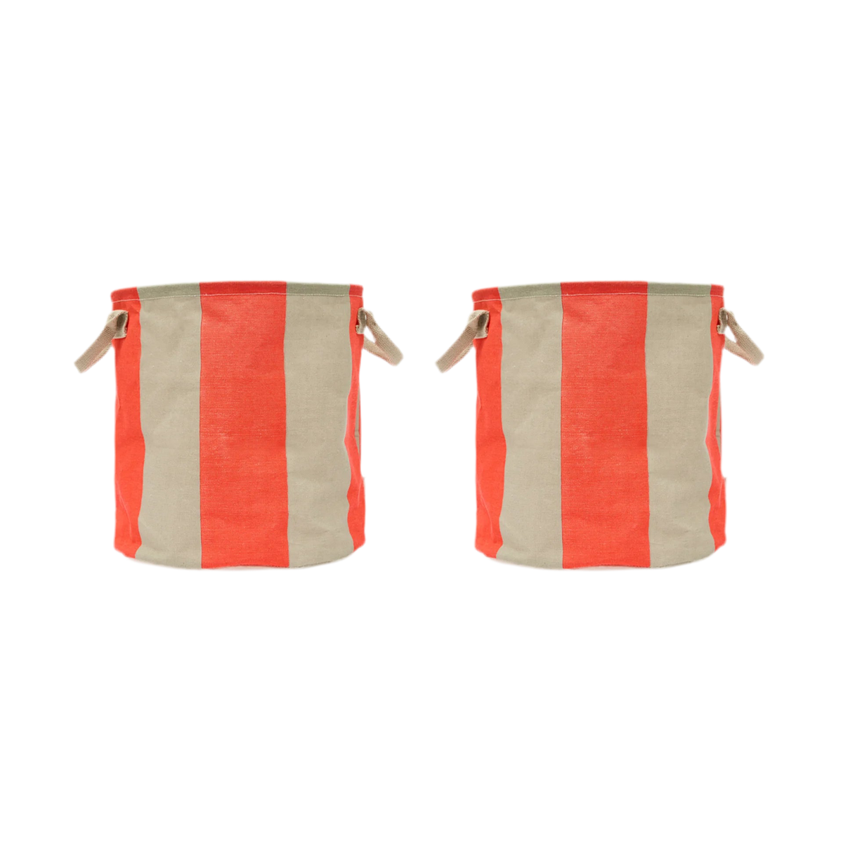 Aufbewahrungskorb Kara Set aus 2 | Cherry Red
