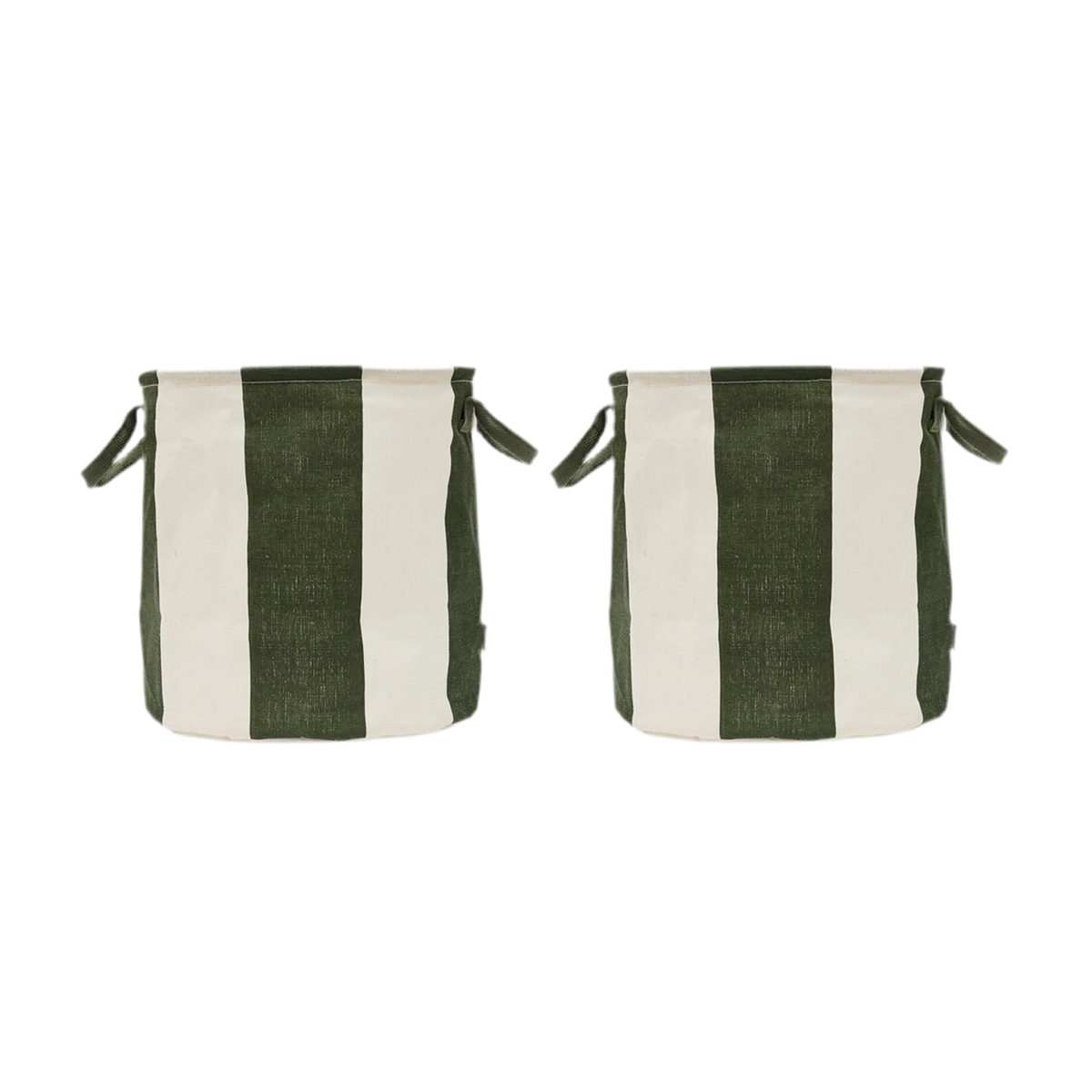 Aufbewahrungskorb Kara Set aus 2 | Dark Green