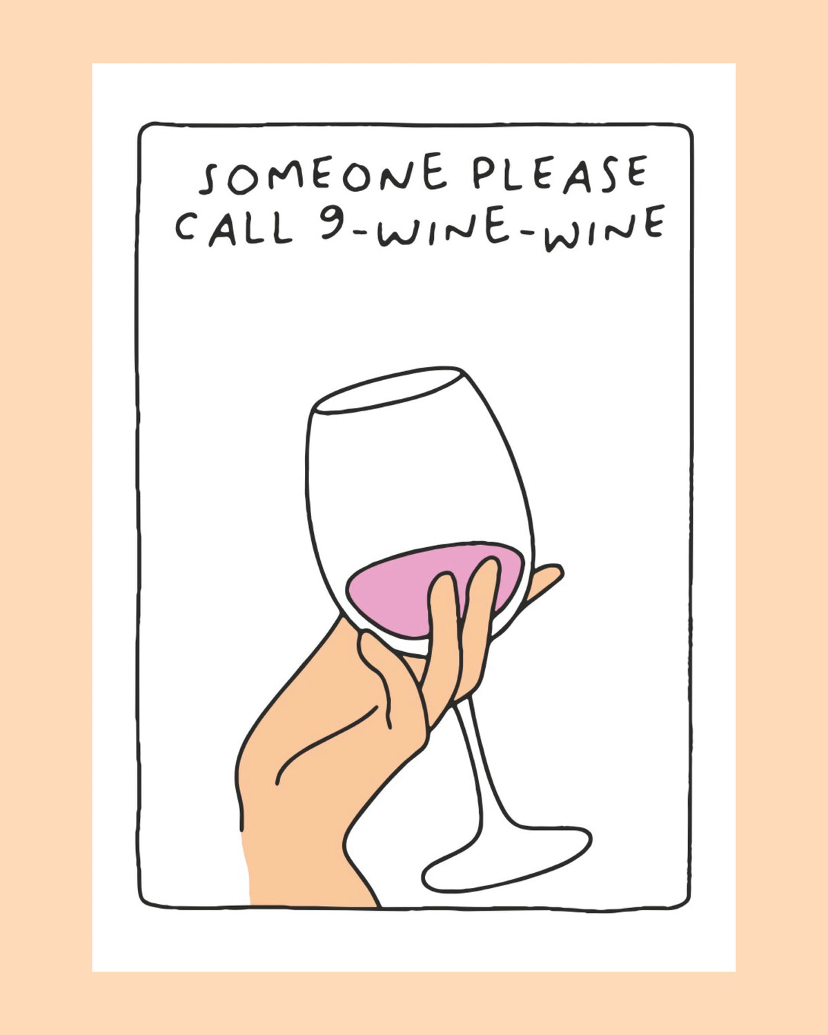 Postkarte | 9 Wine Wine