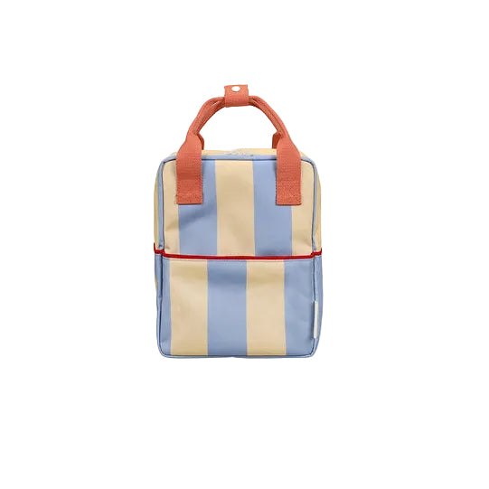 Rucksack Small Stripes | Cloud Blue & Twiggy Beige