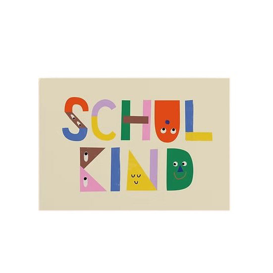 Postkarte | Schulkind Faces