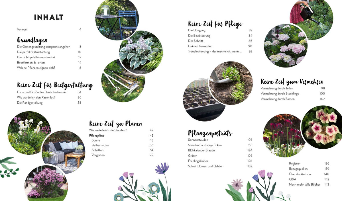 Buch | Keine Zeit zu gärtnern – Blumenparadies mit wenig Aufwand