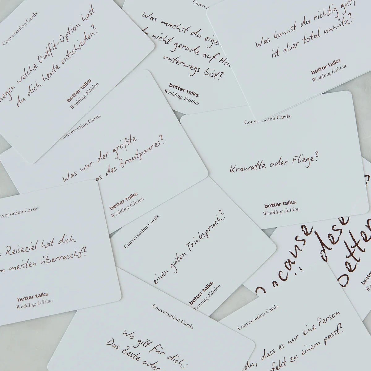 better talks Kartenset | Wedding Edition