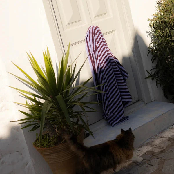 Badetuch Naram | Wine & Lavender Blue