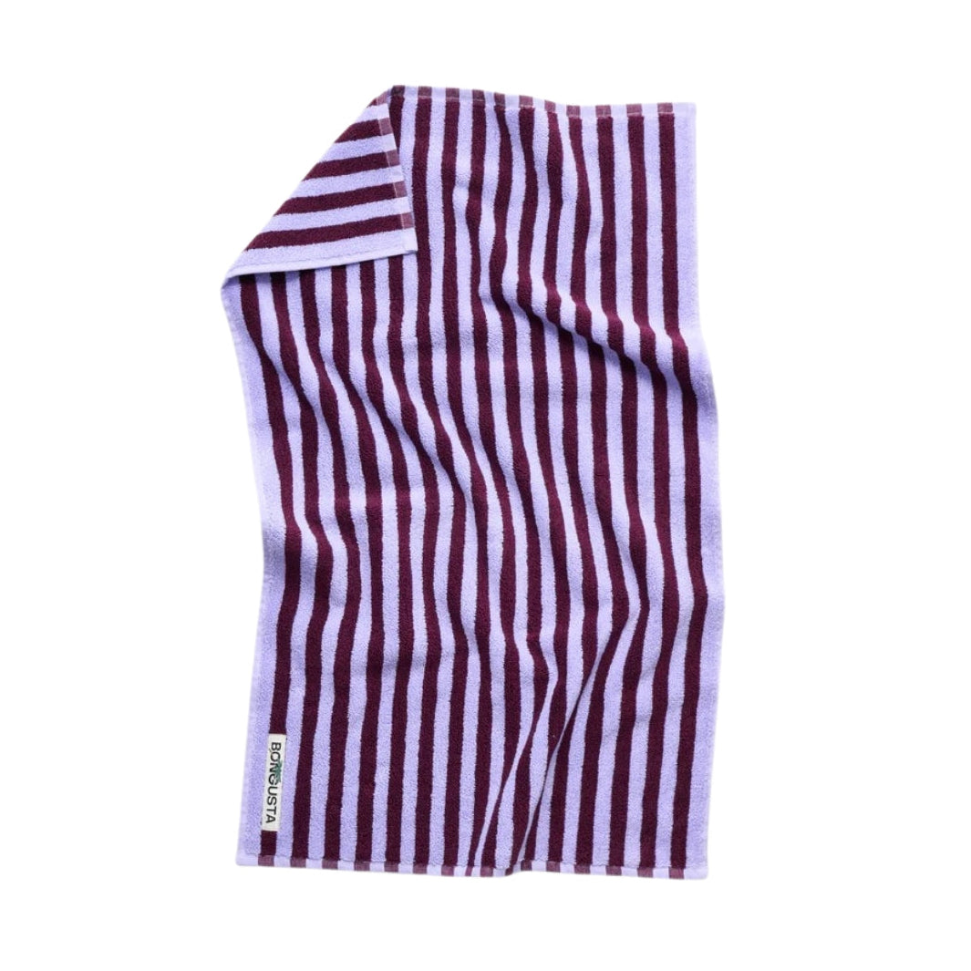 Gästehandtuch Naram | Wine & Lavender Blue
