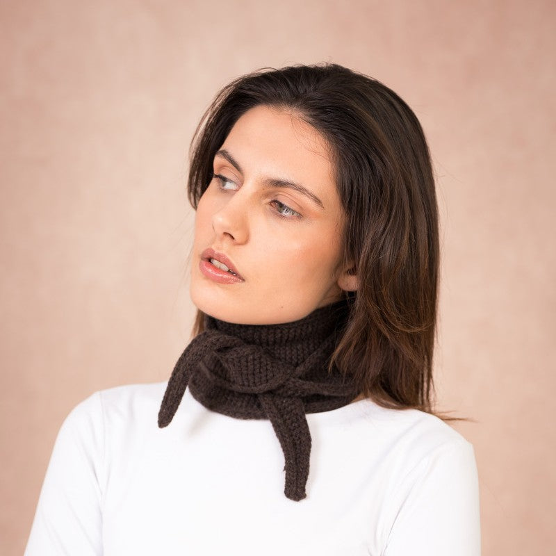 Strickschal Écharpe Sophie | Chocolat