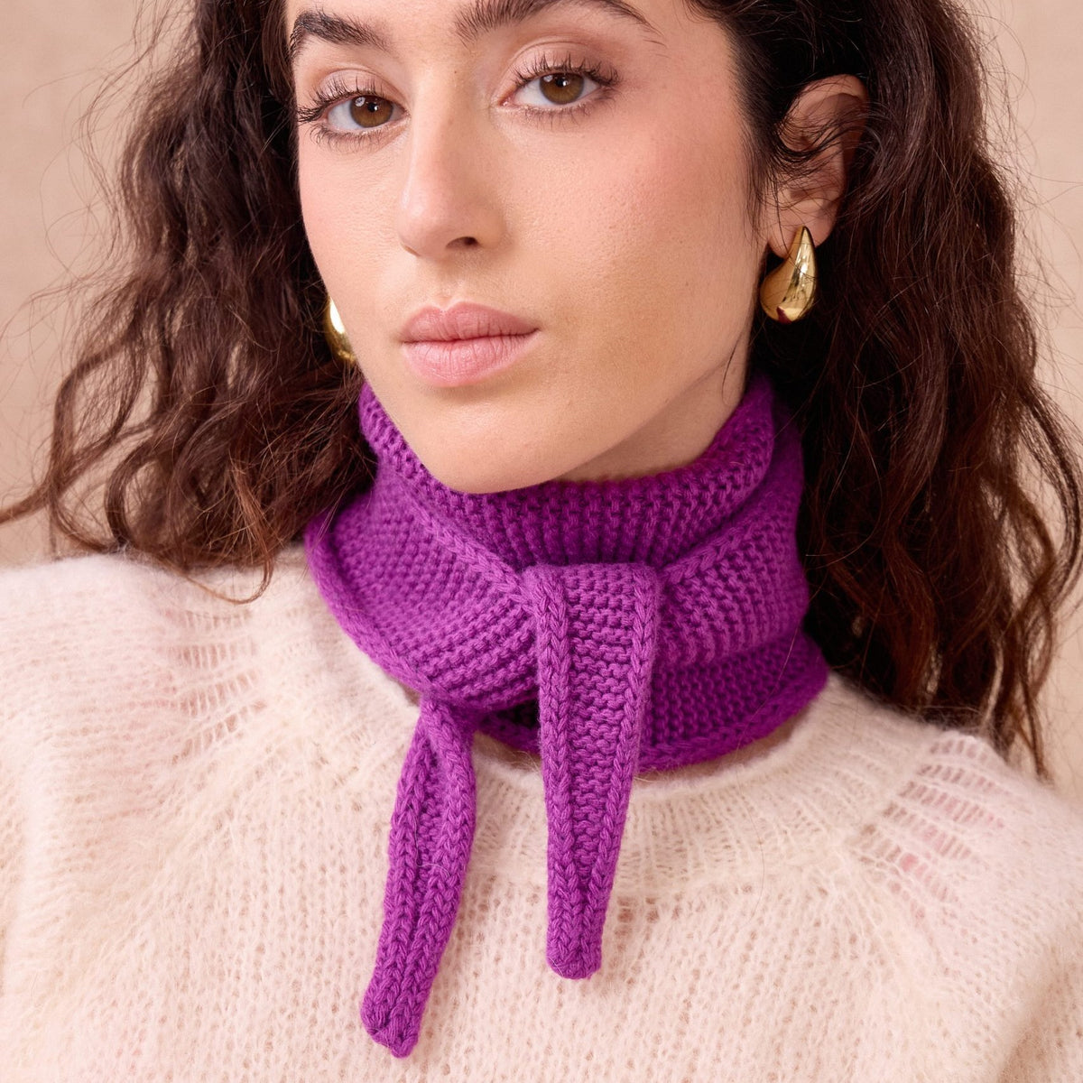 Strickschal Écharpe Sophie | Mauve