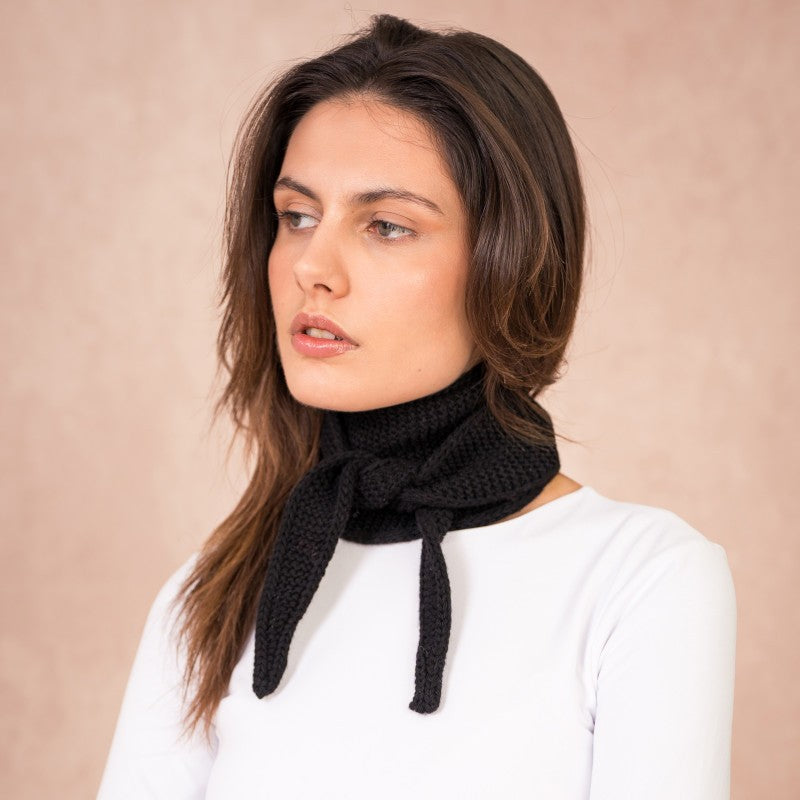 Strickschal Écharpe Sophie | Noir