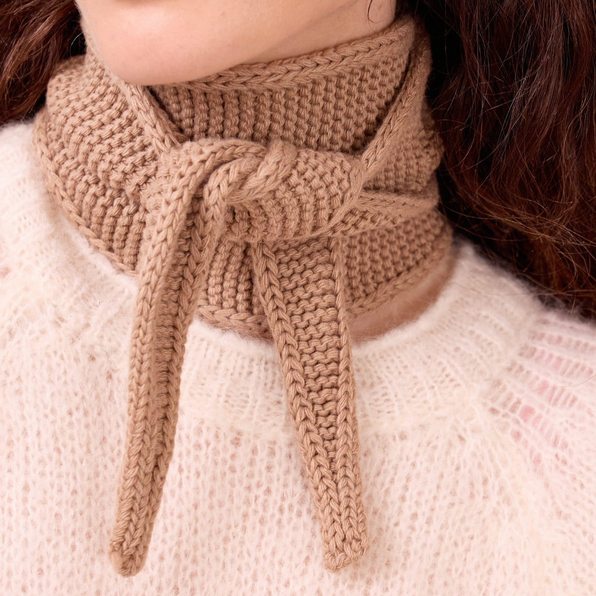 Strickschal Écharpe Sophie | Taupe