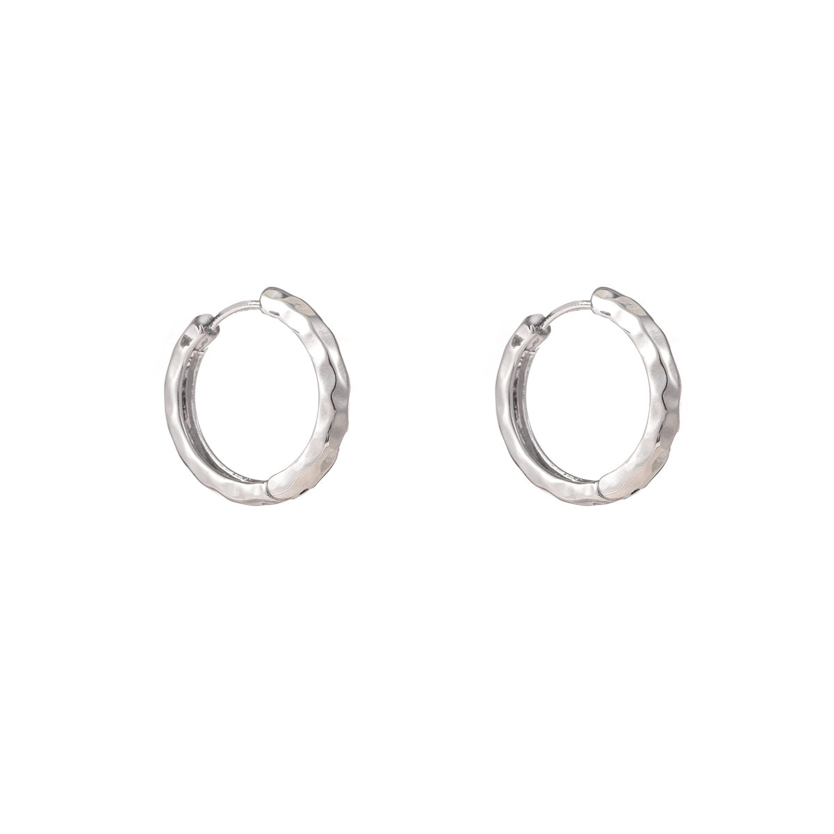 Ohrringe | Natural Hoop Silber
