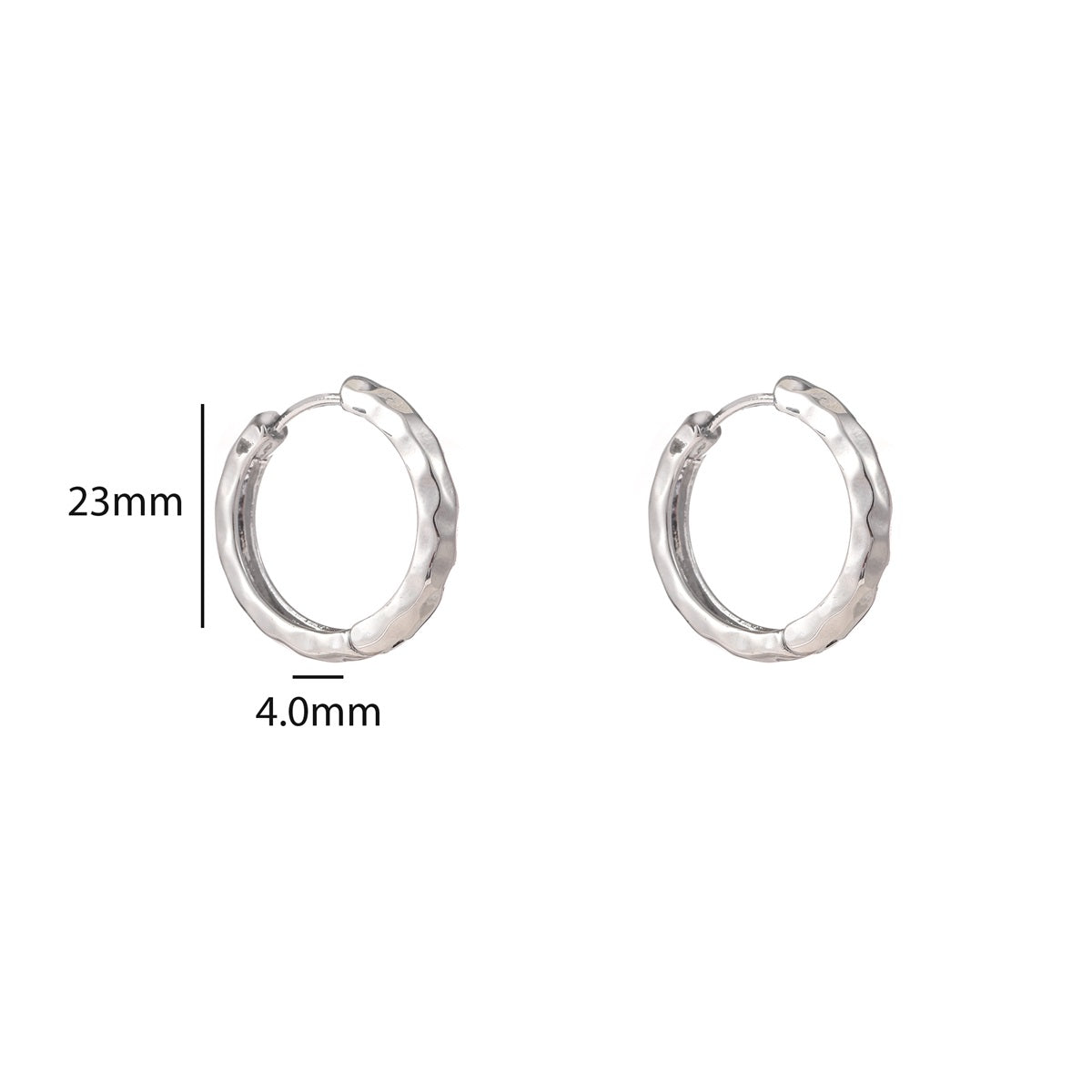 Ohrringe | Natural Hoop Silber
