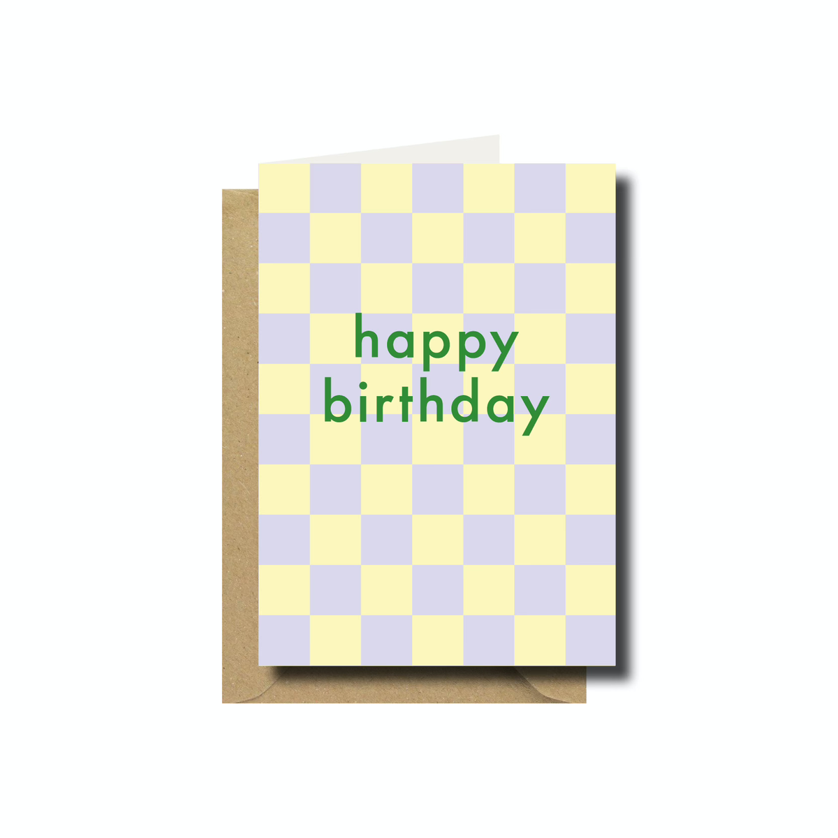 Doppelkarte | Happy Birthday Lila/Gelb