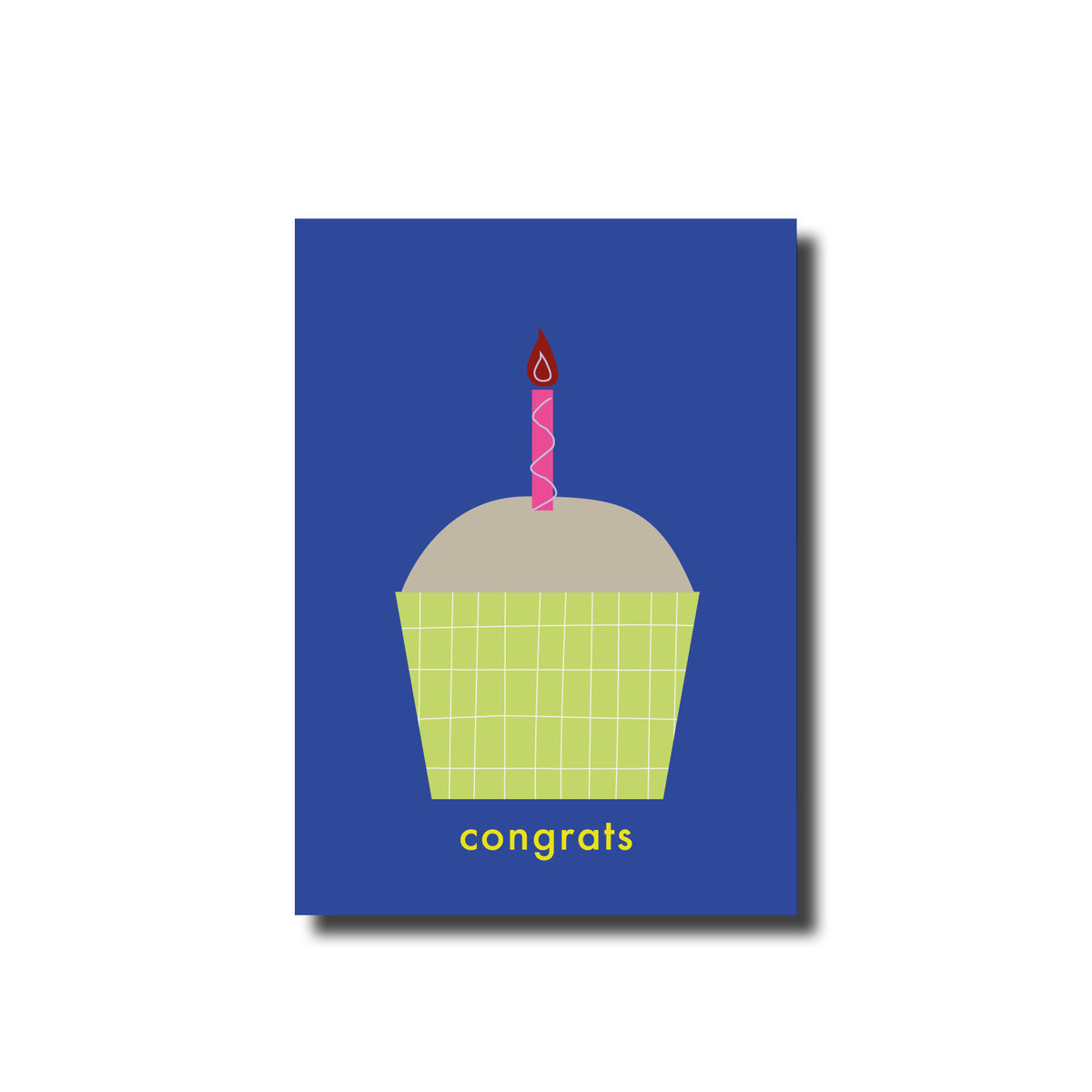 Postkarte | Congrats Grün/Blau