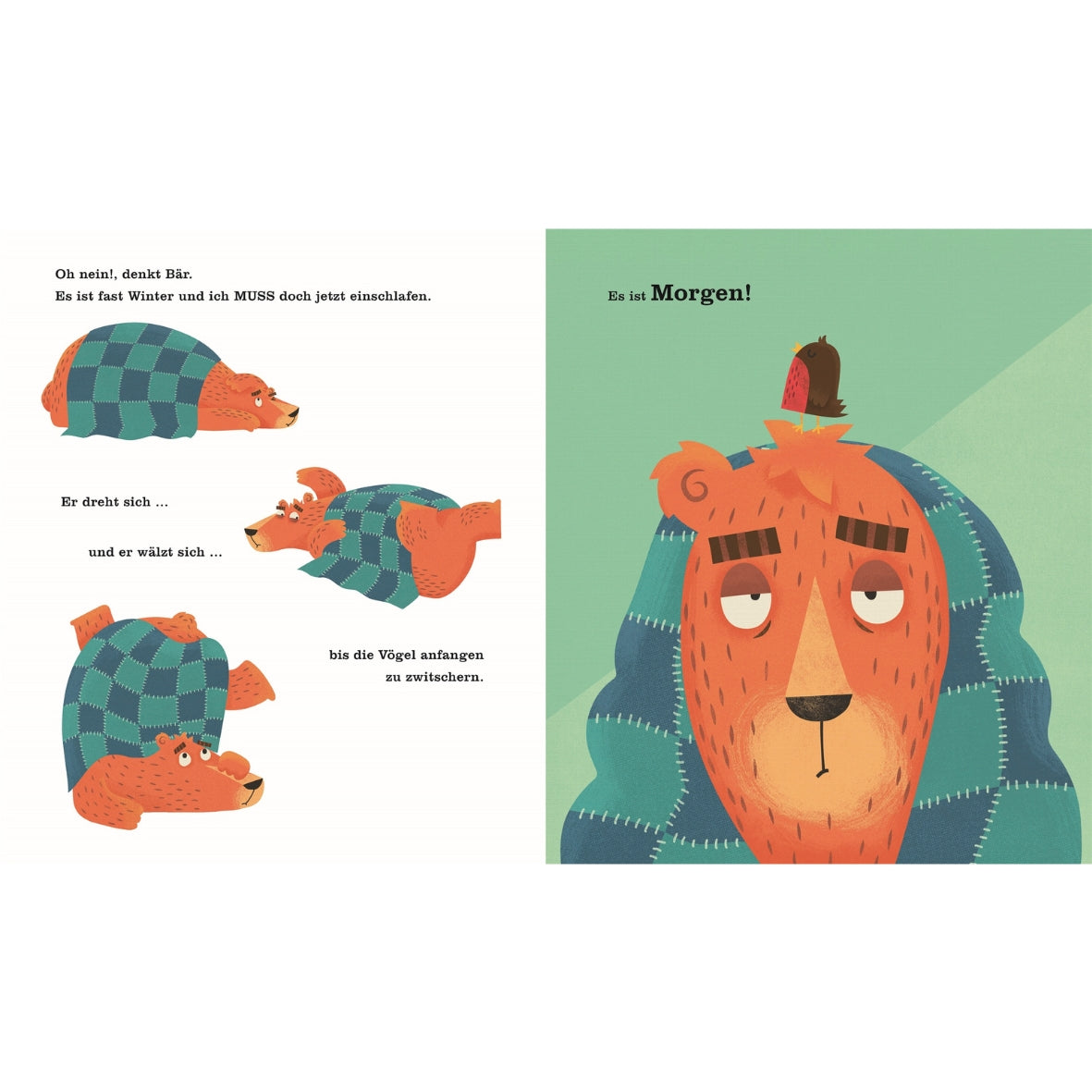Kinderbuch | Einschlafen ist schwer, denkt der Bär