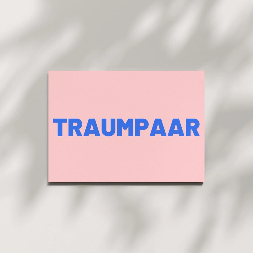 Postkarte aus Holzschliffpappe | TRAUMPAAR