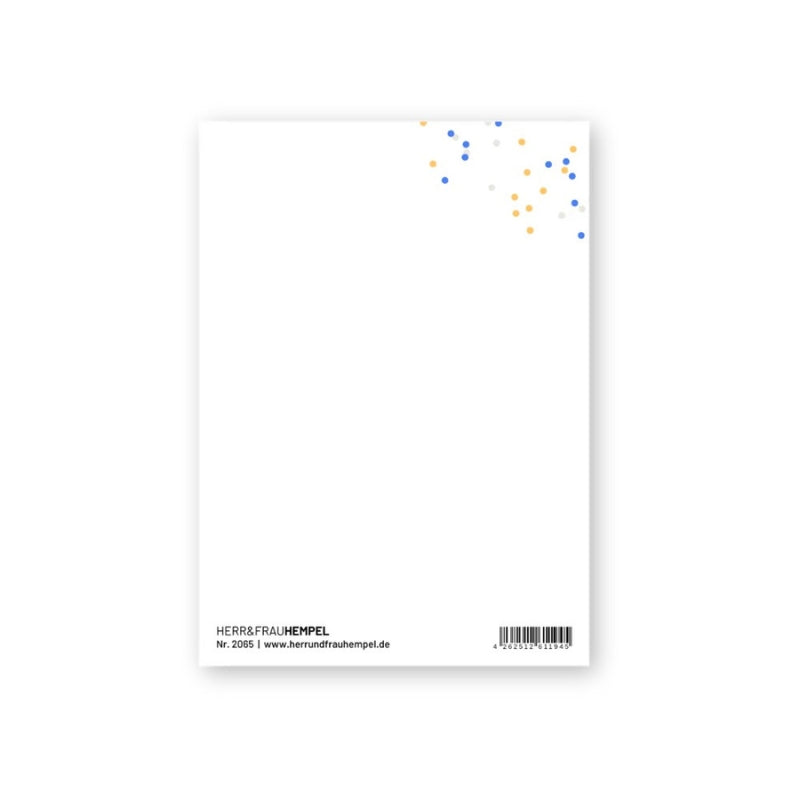 Postkarte aus Holzschliffpappe | AUF DICH!