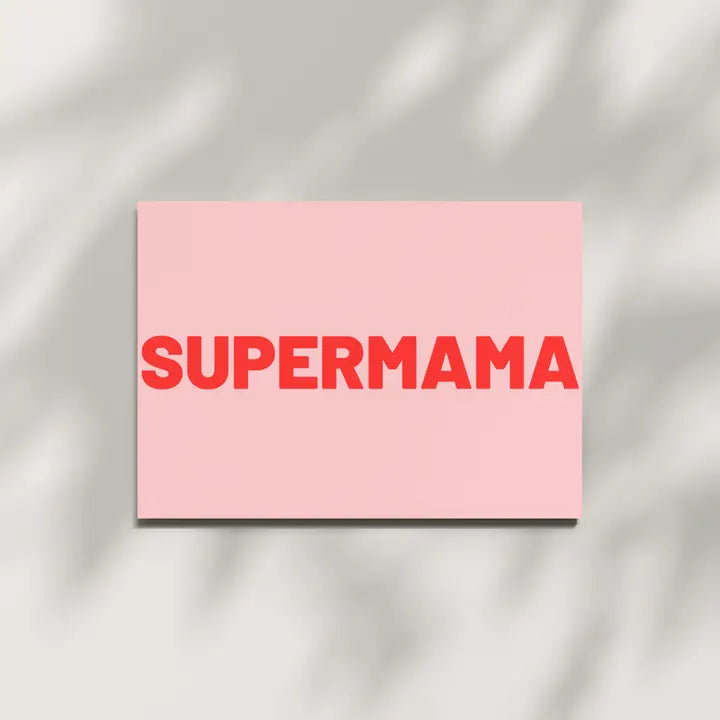 Postkarte aus Holzschliffpappe | SUPERMAMA
