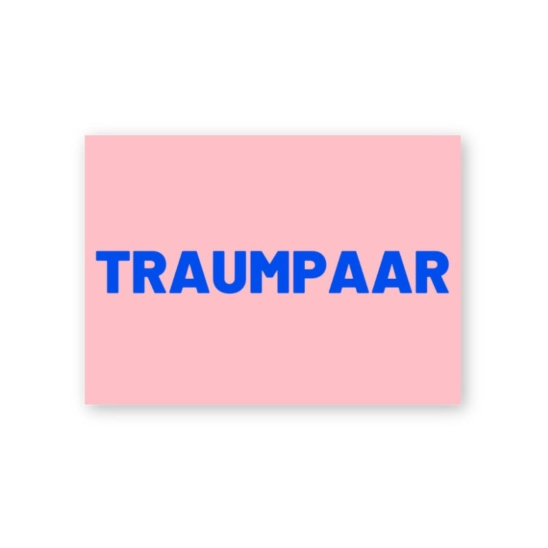 Postkarte aus Holzschliffpappe | TRAUMPAAR