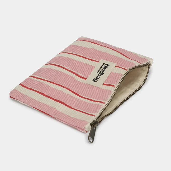 Täschchen Lou | Streifen Rot & Rosa