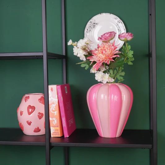 Blumenvase Swirl | Neonpink/Rosa