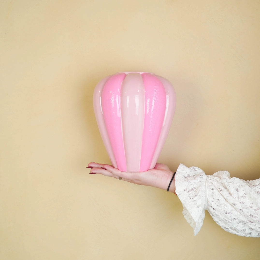 Blumenvase Swirl | Neonpink/Rosa
