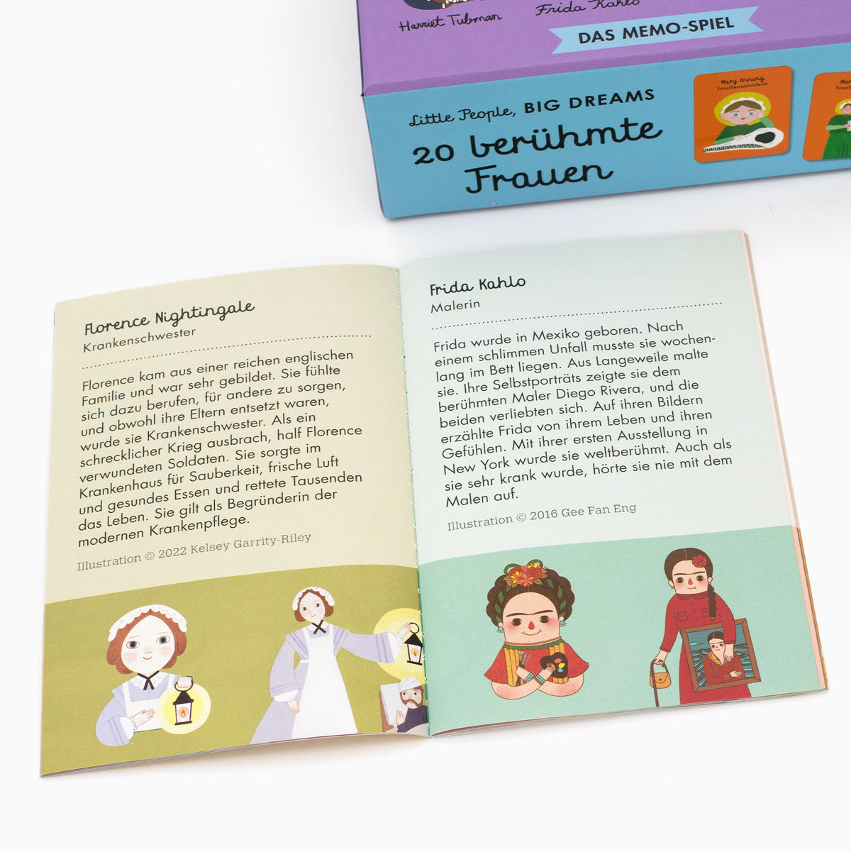 Memo Spiel Little People, BIG DREAMS | 20 berühmte Frauen