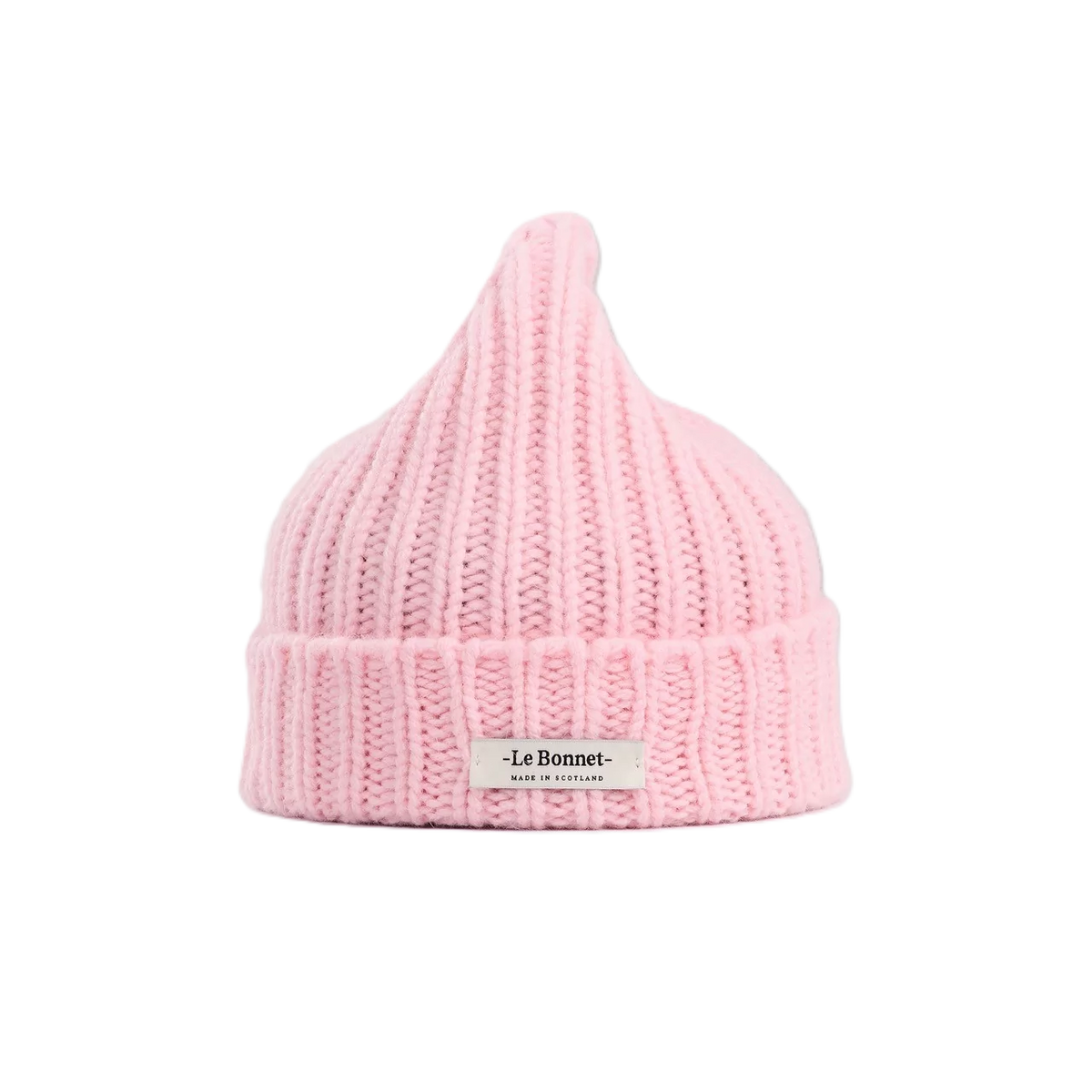Beanie Logo in der Farbe Blush von Le Bonnet bei Frau Rabe im Concept Store Die Halle
