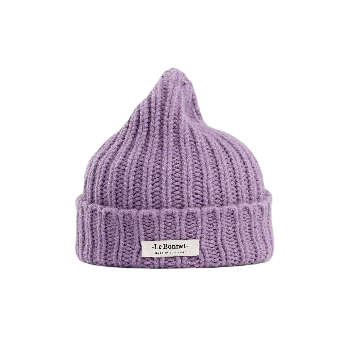Beanie Logo in der Farbe Lavender von Le Bonnet bei Frau Rabe im Concept Store Die Halle