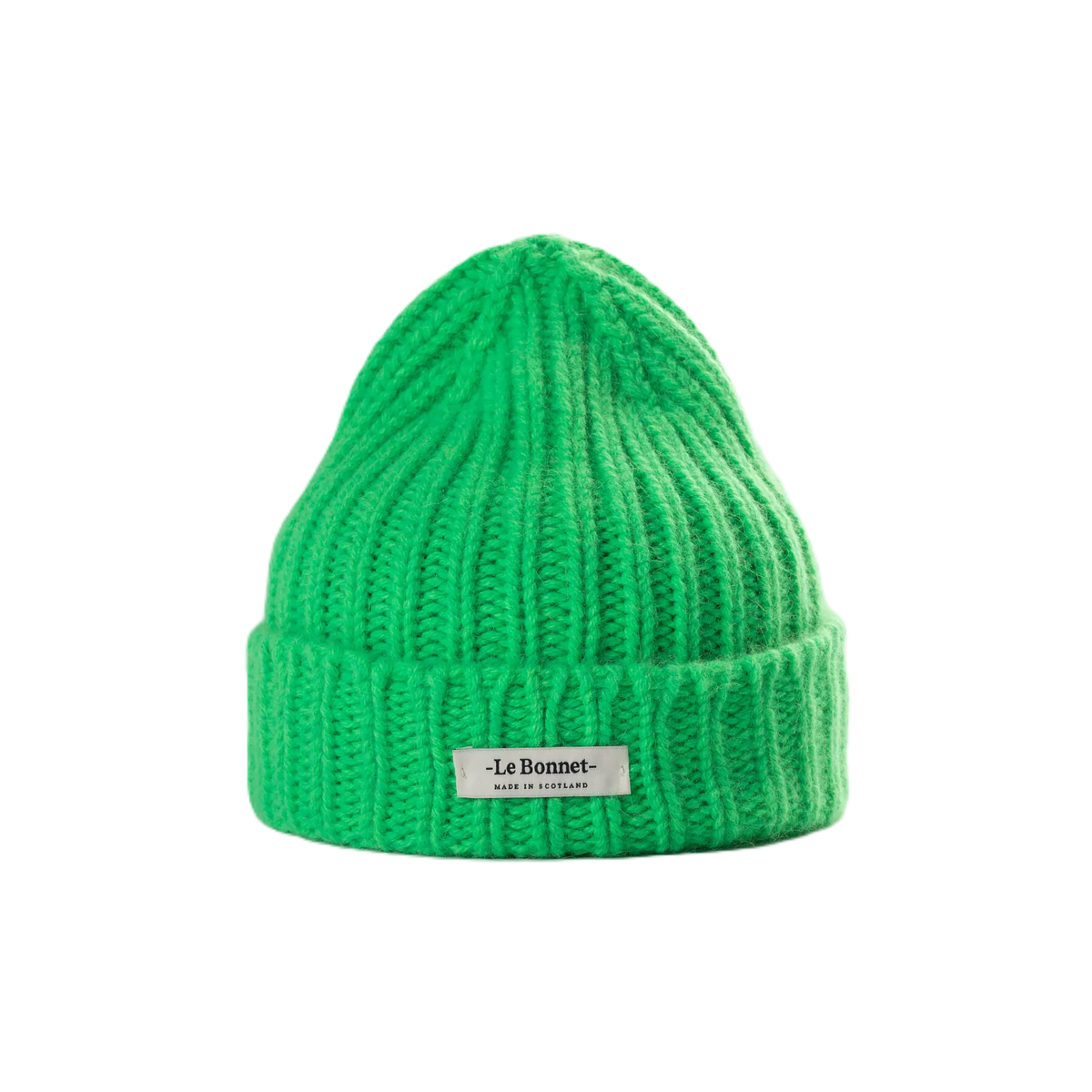 Beanie Logo in der Farbe Neon Green von Le Bonnet bei Frau Rabe im Concept Store Die Halle