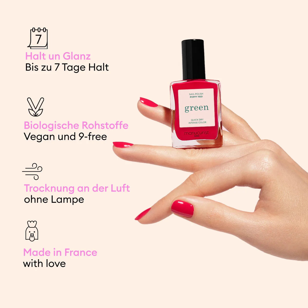 Nagellack Green | Milky White